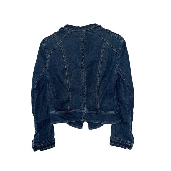 White House Black Market Jean Jacket Size 4 - Picture 2 of 13